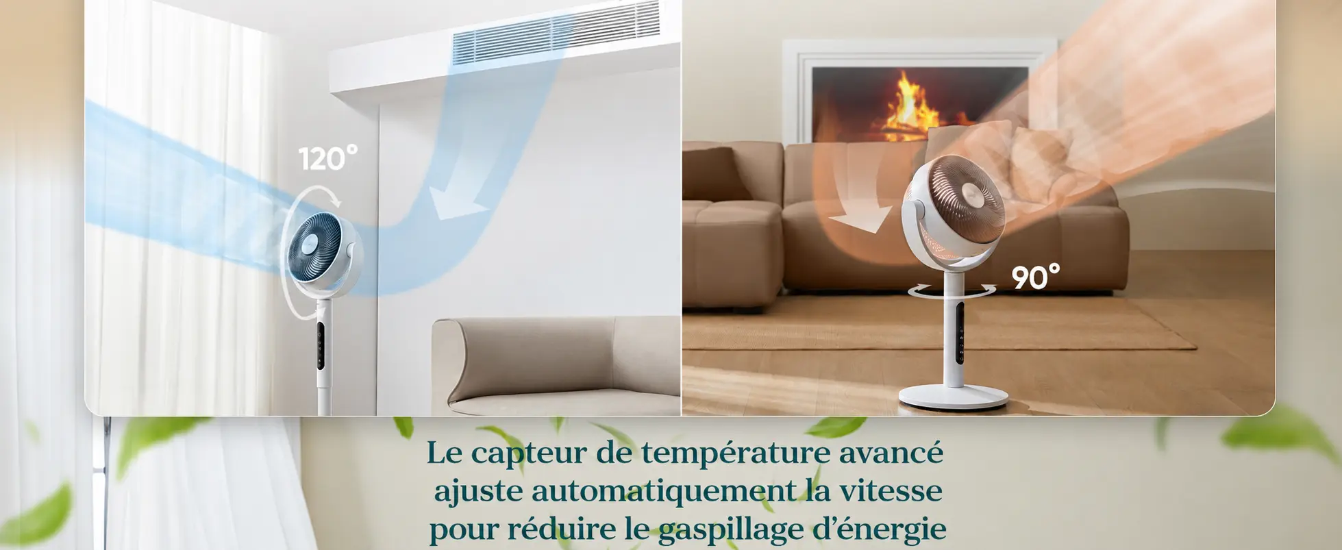 CirculAir 2-σε-1 — 9 ταχύτητες και λειτουργία Eco